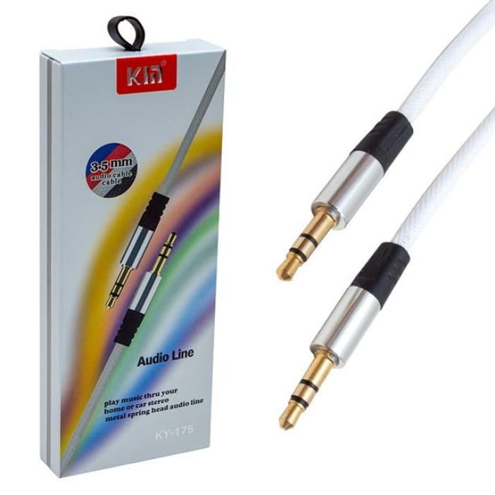 Powermaster Pm-3779 3.5 Mm Erkek/Erkek Beyaz Stereo Aux Kablo