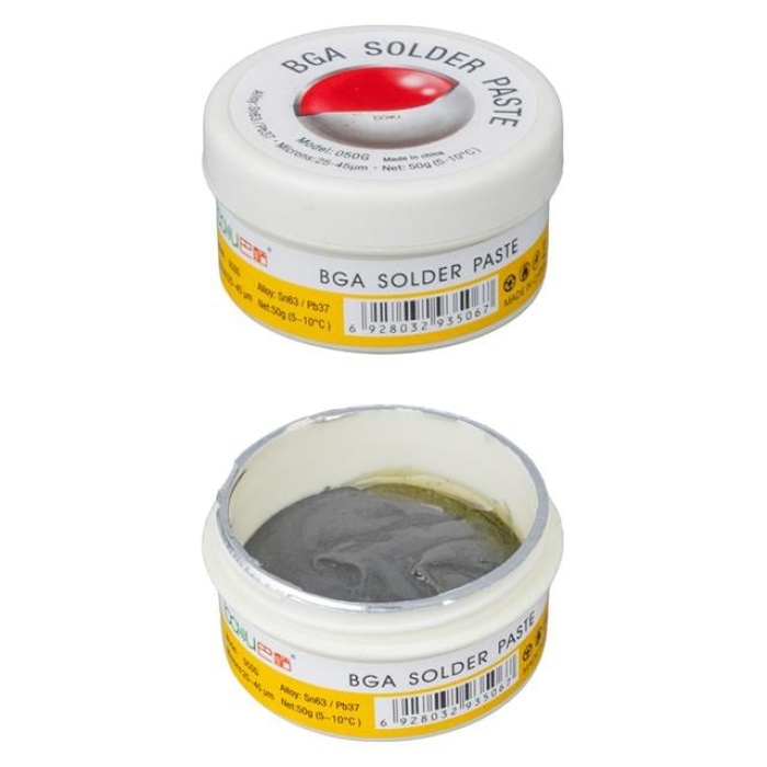 Baku BK-050G 50 Gram Sıvı Krem Lehim - BGA İşlemleri İçin Profesyonel Kalite, 25-45 Mikron