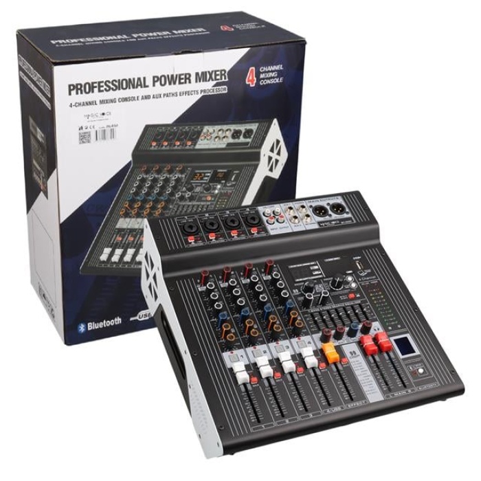 Magıcvoıce Mv-26492 4 Kanal 2X350 Watt Usb/Sd/Bluetooth Power Mıxer