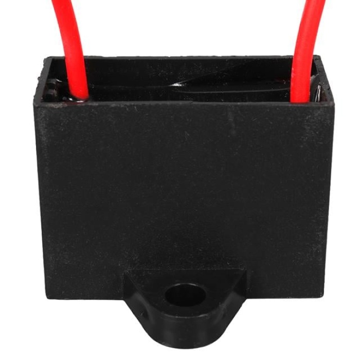 2.5 Uf 450 V Siyah Kablolu Kare Tip Kutupsuz Kondansatör