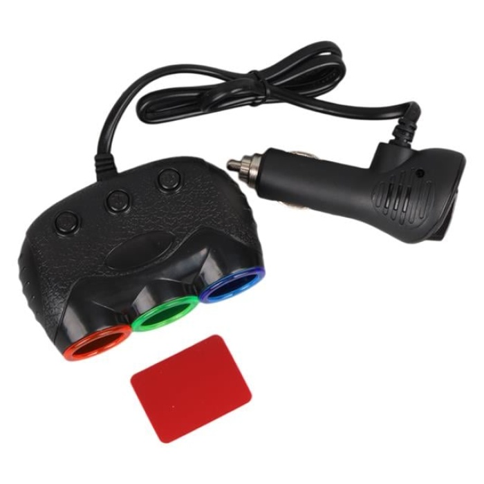 Olesson 1633 12-24V 3Lü Usbli 120W 80Cm Kablolu Dijital Ekranlı Araç Çakmak Çoklayıcı