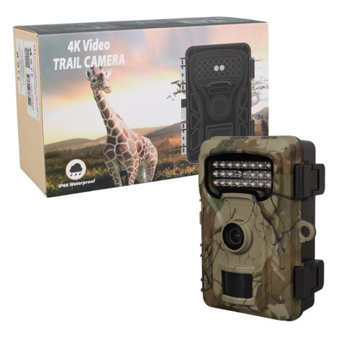 Powermaster RF06 20MP 24 Led PIR Sensörlü 2.0 Renkli Lcd Ekran 128GB SD Kart Destekli Fotokapan Kamuflaj Kamera