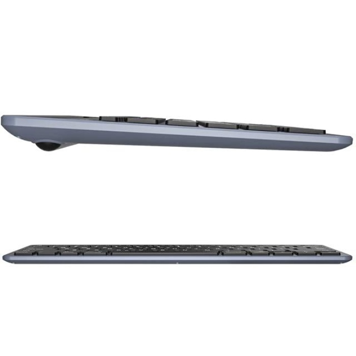 Lenovo Lecoo BK100 Bluetooth V3.0 Çoklu Cihaz Uyumlu Şarj Edilebilir Kablosuz Gri Türkçe Q Klavye