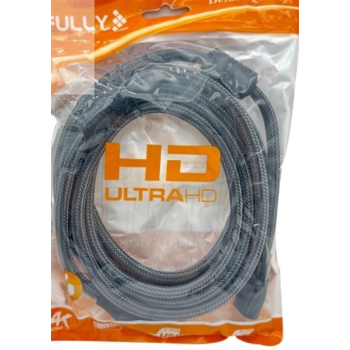 Fully G-507B 19+1 Pin V2.0 4K 60Hz 3 Metre Örgülü Gold HDMI Kablo