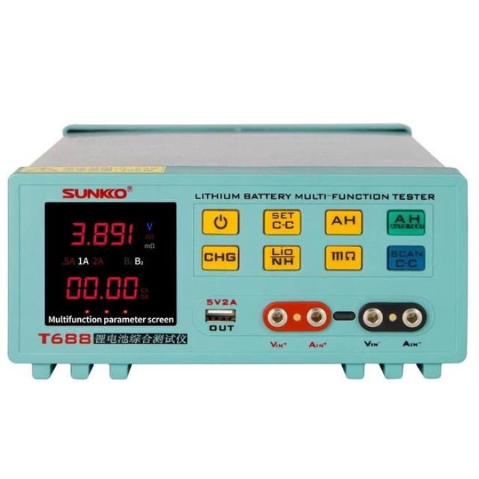 Sunkko T-688 55V Lityum Pil Test Cihazı