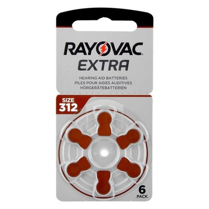 Rayovac 312 Numara Kulaklık Pili 6lı Paket