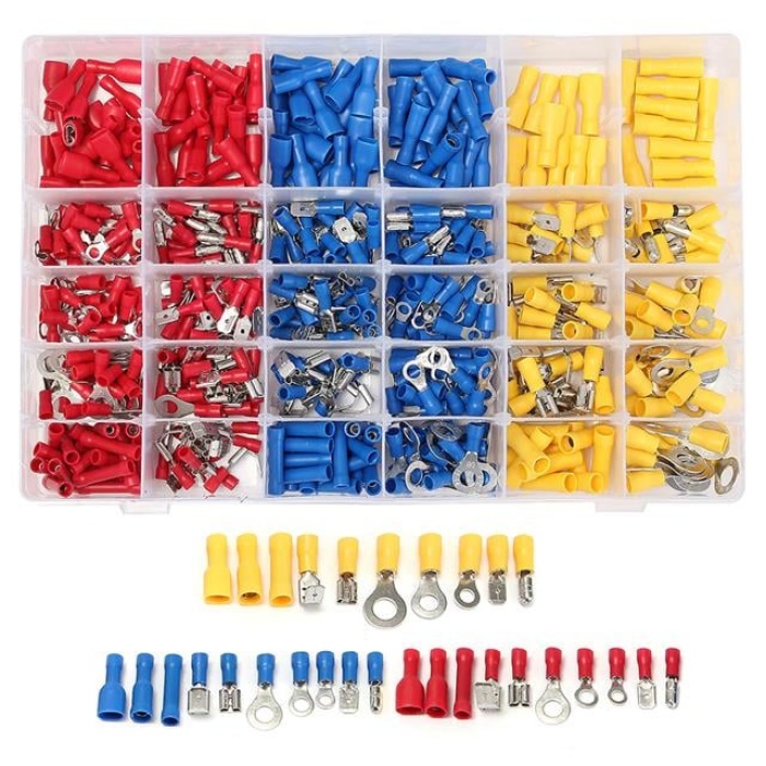 PowerMaster PM-25982 Muhtelif Ölçülerde Kablo Pabuç (480 Parça)