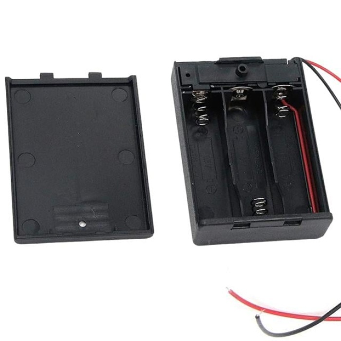 Powermaster  3lü AA Kapaklı Switchli Pil Yuvası (IC-233E)