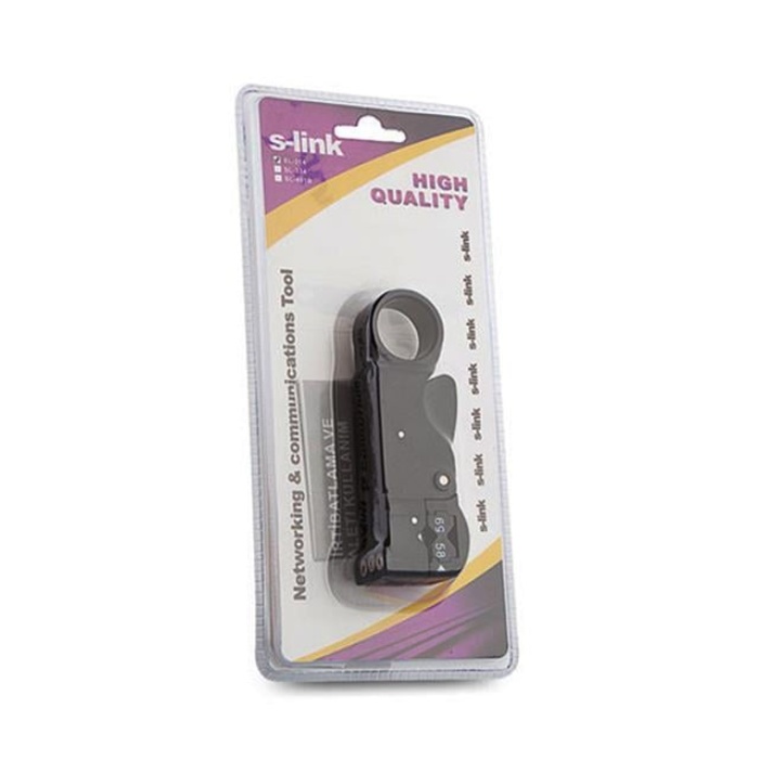 S-Link SL-314 3 Bıçaklı Koaksiyel Kablo Açıcısı