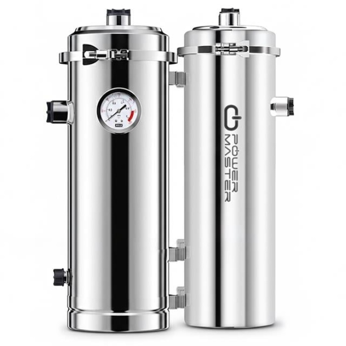 PowerMaster PM-28653 Ana Hat Su Arıtma Sistemi 5.000 L/Saat Paslanmaz Çelik Gövdeli Yıkanabilir UF-PVDF Filtreli