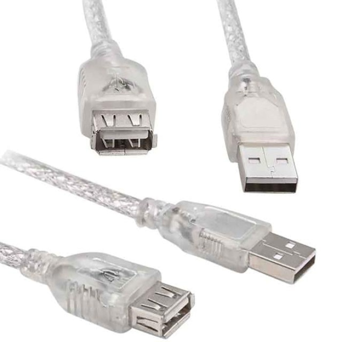 S-Link USB 2.0 Şeffaf 10 Metre Usb Uzatma Kablosu