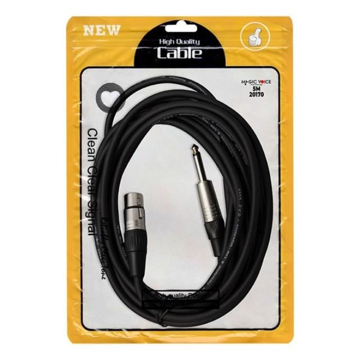Magicvoice LD379B 6.3 Mm Mono Erkek - Canon Dişi 5 Metre Kablo