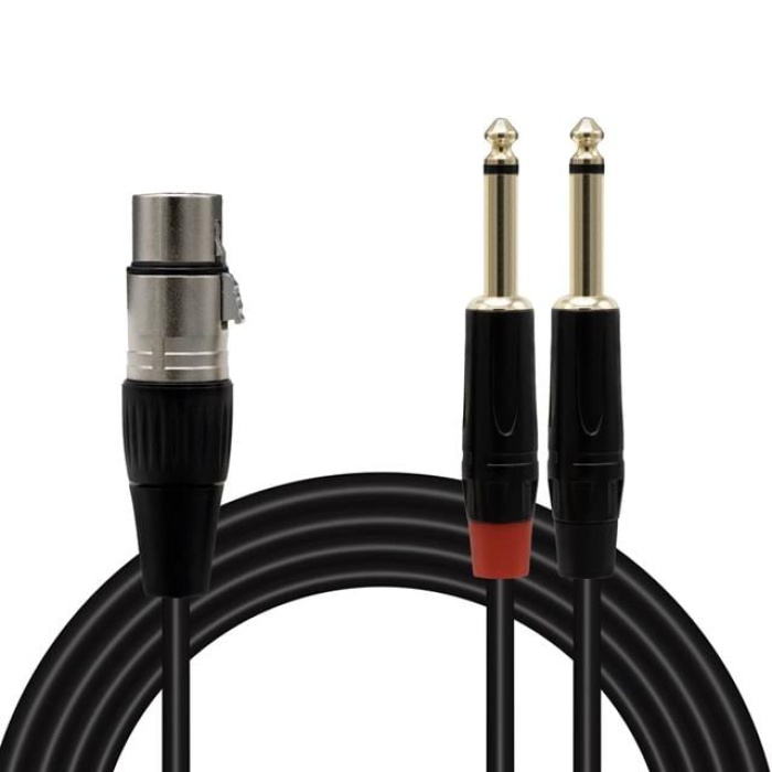 Magicvoice LD369A Canon Erkek - 6.3 Mono Erkek 10 Metre Kablo