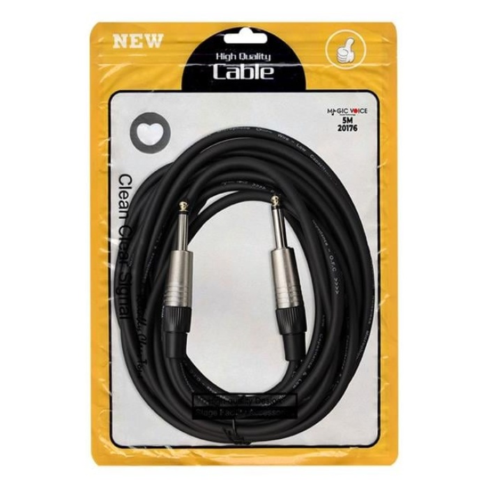 Magicvoice LD393A 6.3 Mm Mono Erkek - 6.3 Mm Mono Erkek 5 Metre Kablo