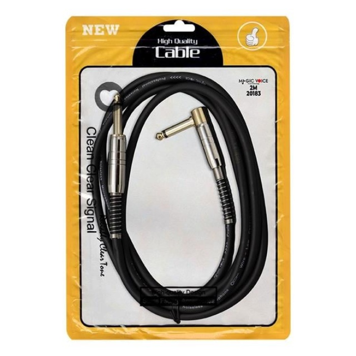 Magicvoice LD377 6.3 Mm Mono Erkek - 6.3 Mm L Tip Mono Erkek 2 Metre Kablo