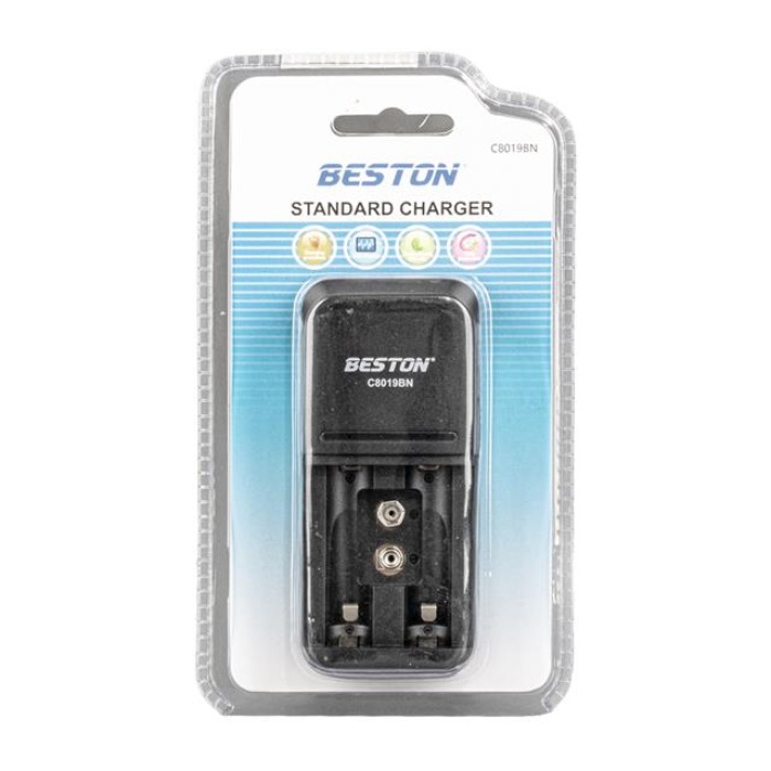 Beston C8019BN Pil Şarj Cihazı (2xAA - 2xAAA - 1x9v)