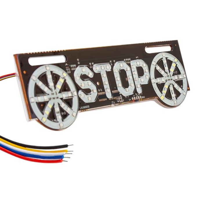 Elektrikli İşaret Cihazı Stop Yazılı (220x70 Mm)