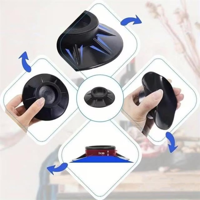 Sunup SN-28660 Çamaşır Makinesi Tabanlık Stoper Titreşim Engelleyici Kauçuk Ped