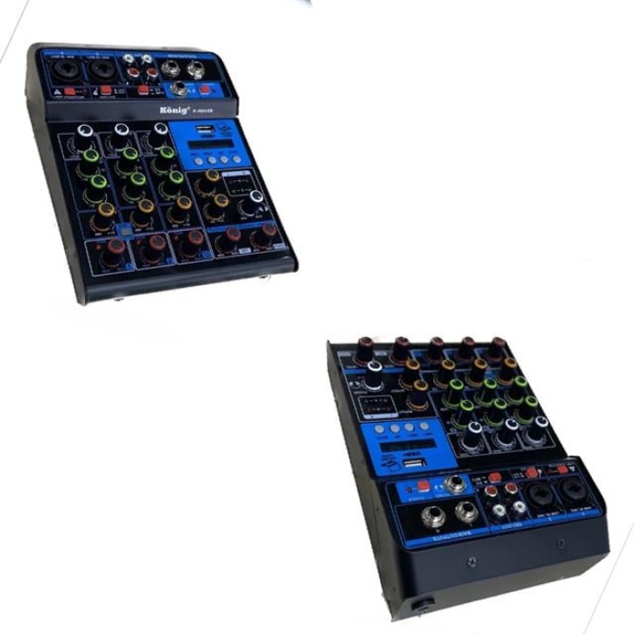 König K-400 USB Bluetooth Delay Repeat 4 Kanal 48V Phantom Mixer-Konsol