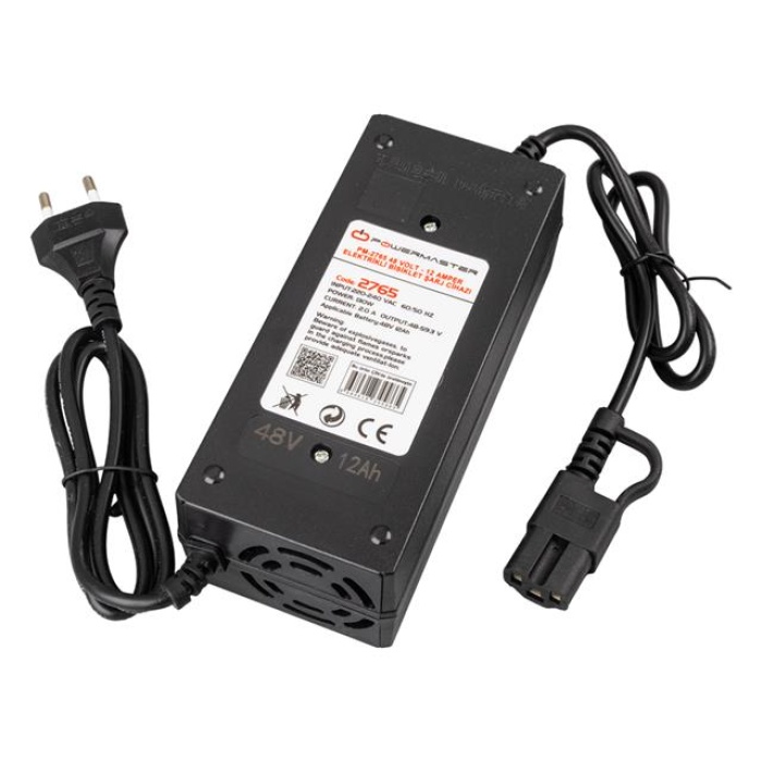Powermaster PM-2765 48 Volt - 12 Amper Elektrikli Bisiklet Şarj Cihazı
