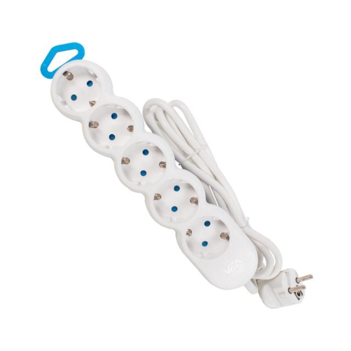 Vea VE2S5N 5li Beyaz 1.5 Metre Kablolu Grup Priz