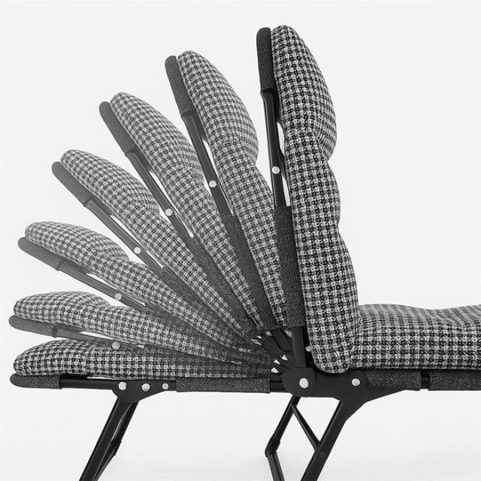 Sunup SN-26975 Taşınabilir Ayarlanabilir 5 Kademe Sünger Kamp Yatak Şezlong (Kazayağı)