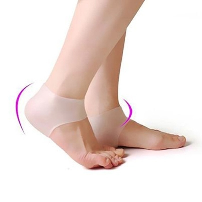 Silikon Topuk Çorabı Beyaz Renk