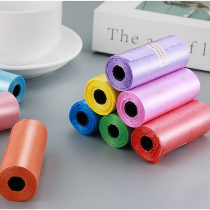 12li Köpek Dışkı Poşeti Düz Renkli Set