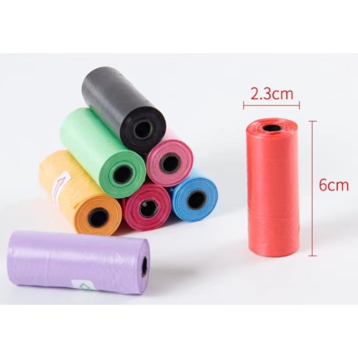 12li Köpek Dışkı Poşeti Düz Renkli Set