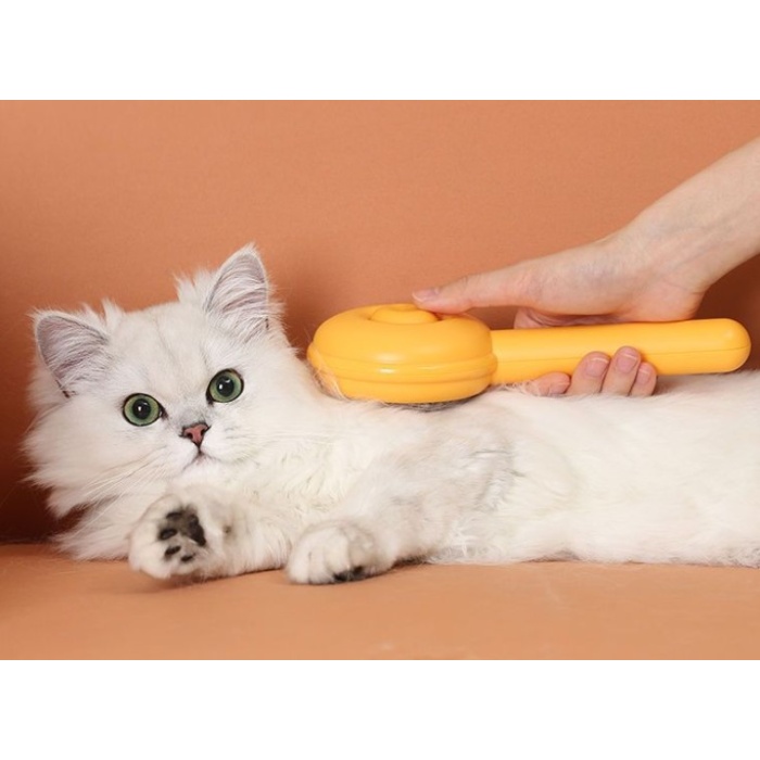 Hamburger Şekilli Otomatik Temizlenen Evcil Hayvan Tarağı