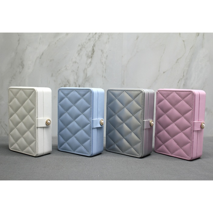 16x11 cm Deri Kaplamalı Makyaj Ve Takı Kutusu