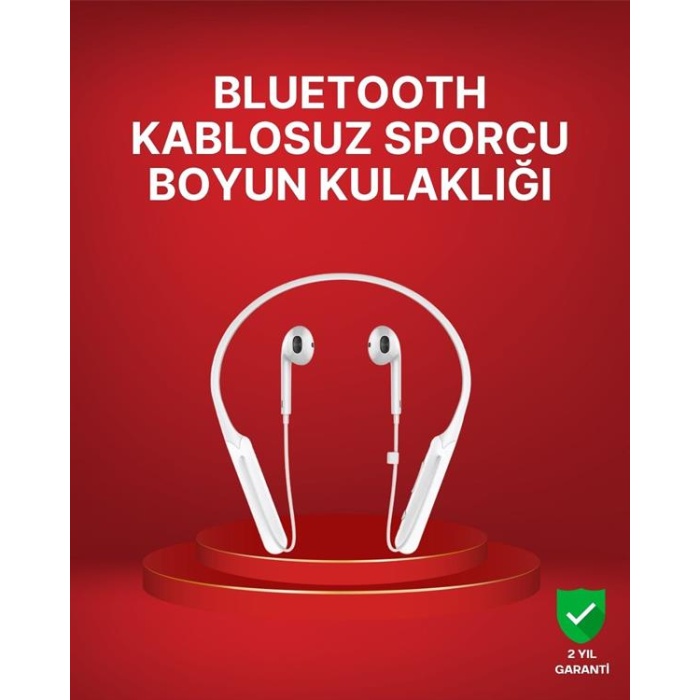 Boyun Askılı Kablosuz Kulaklık – Uzun Süreli Batarya Performansı