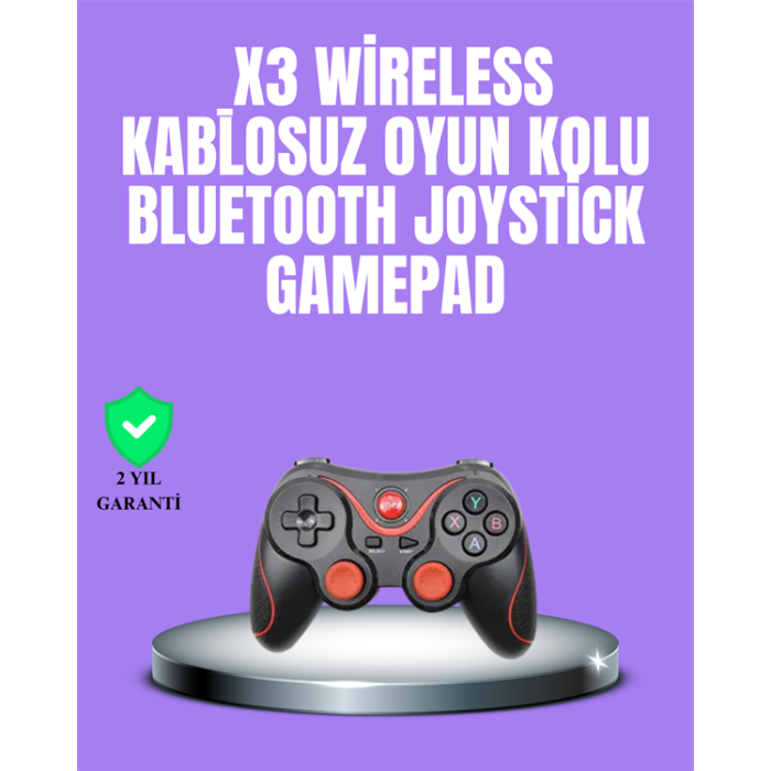 Android Uyumlu Gamepad X3 Game Stick Oyun Kolu Bluetooth Bağlantılı