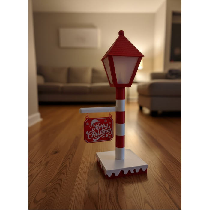 Yılbaşı Tabelalı Dekoratif Lamba Merry Christmas Işıklı Tasarım