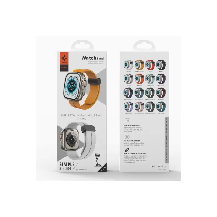 Newface Apple Watch 38mm KR412 Elegance Stylısh Kordon - Füme