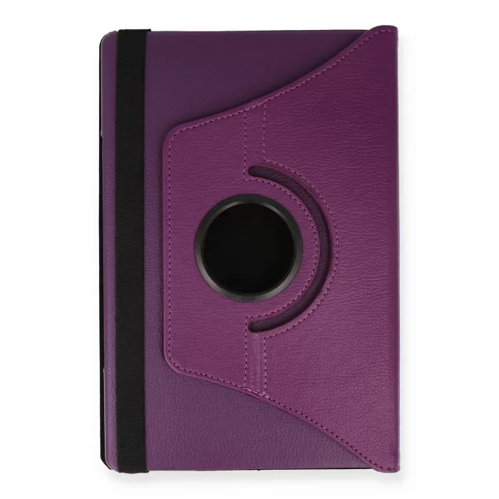 Newface Lenovo M10 FHD Plus X606F Kılıf 360 Tablet Deri Kılıf - Mürdüm