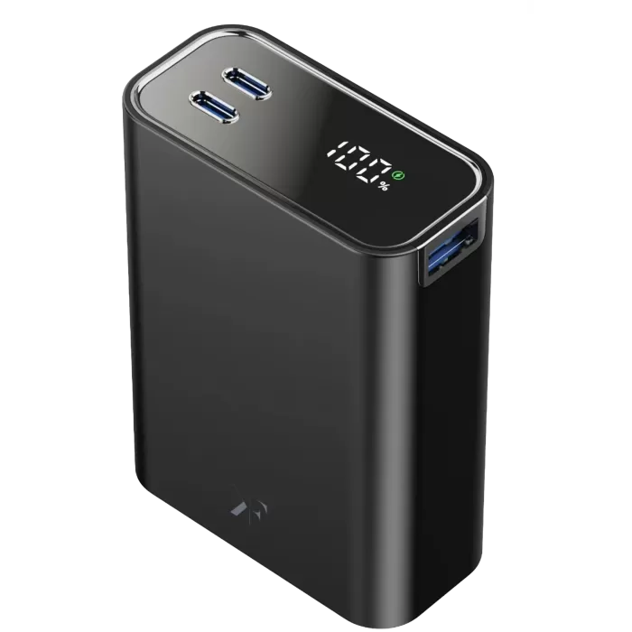 Newface PW501 20.000 mAh Dijital Göstergeli 2 Adet 45W Type-C ve 22.5W USB Çıkışlı Şarj PD Hızlı Şarj Powerbank - Siyah