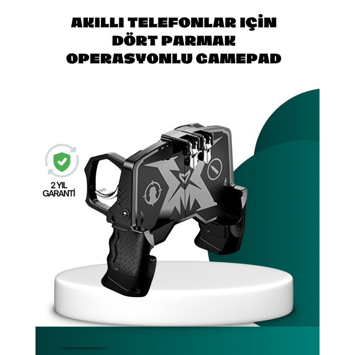 Mobil FPS Oyunlar İçin Dört Parmak Uyumlu Gamepad