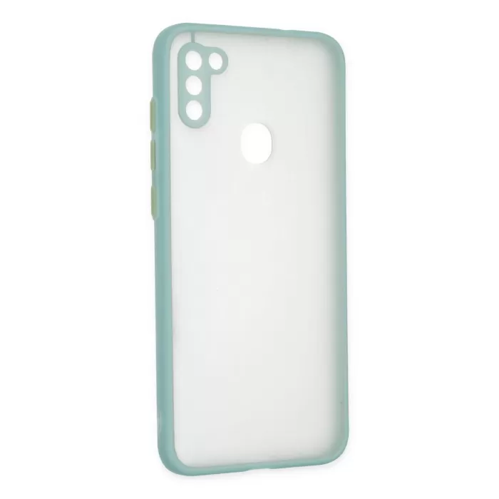 Newface Samsung Galaxy A11 Kılıf Montreal Silikon Kapak - Turkuaz