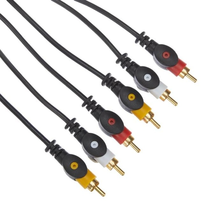 3 RCA-3RCA 5 Metre Elektromer Kablo