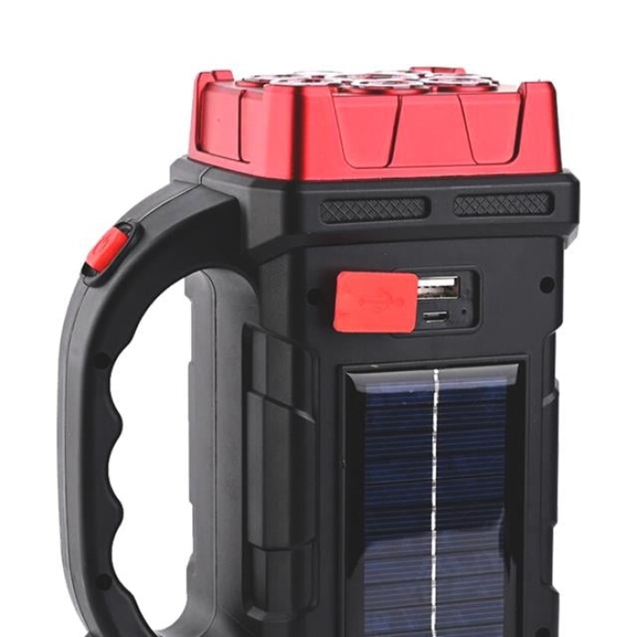 Powermaster HB-1678 Solarlı USB Çıkışlı Şarjlı 38 Watt Kamp Feneri