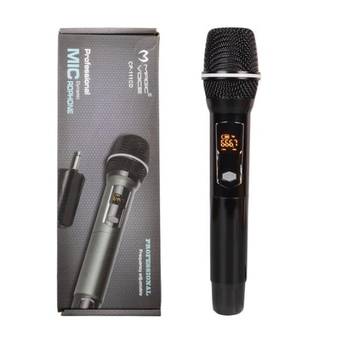 MagicvoiceUhf Ekranlı 1 El Kablosuz Telsiz Mikrofon