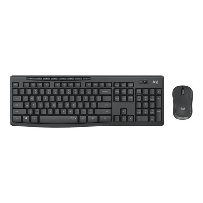Logitech MK295 Q Tr Siyah Kablosuz Klavye Mouse Set