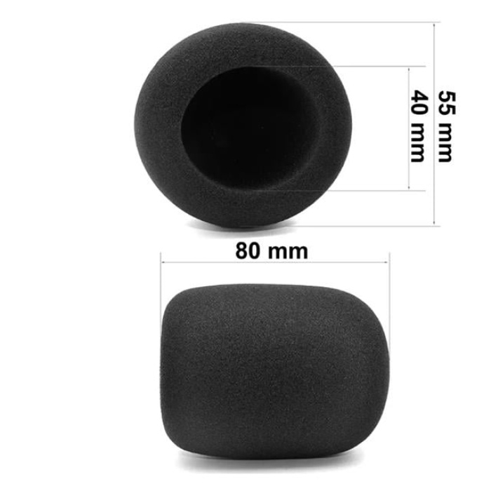 Zenger ZE-7131 EL Mikrofon Süngeri Siyah Standart Tekli