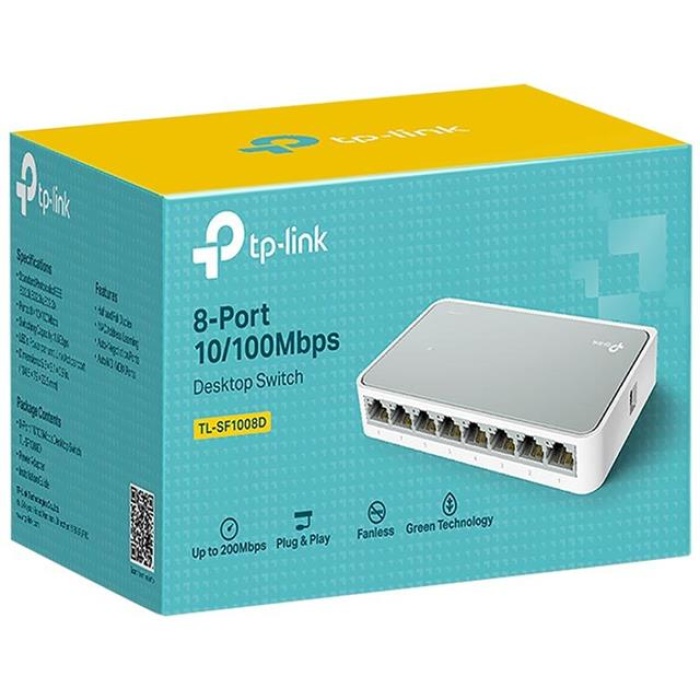 TP-Link TL-SF1008D 8-Portlu 10/100Mbps Masaüstü Switch