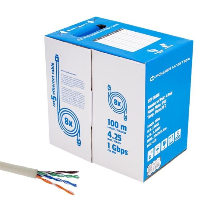 Powermaster Cat5 100 Metre Ethernet Network Kablosu