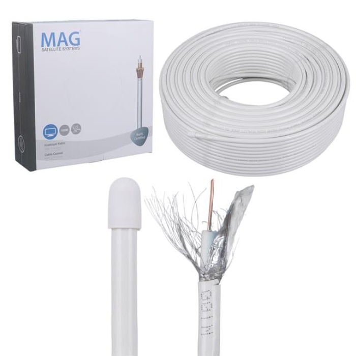 Mag Platinium RG6-U4 Trishield Anten Kablosu 100 Metre