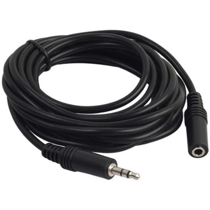 3.5 Mm Stereo Erkek/Dişi 5 Metre Uzatma Kablo