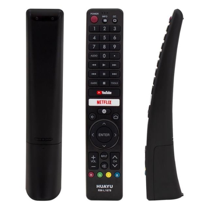Huayu RM-L1678 Sharp Netflix-Youtube Tuşlu Lcd-Led Tv Kumanda