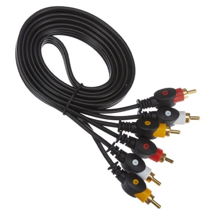 Elektromer 3 RCA - 3 RCA 20 Metre Kablo